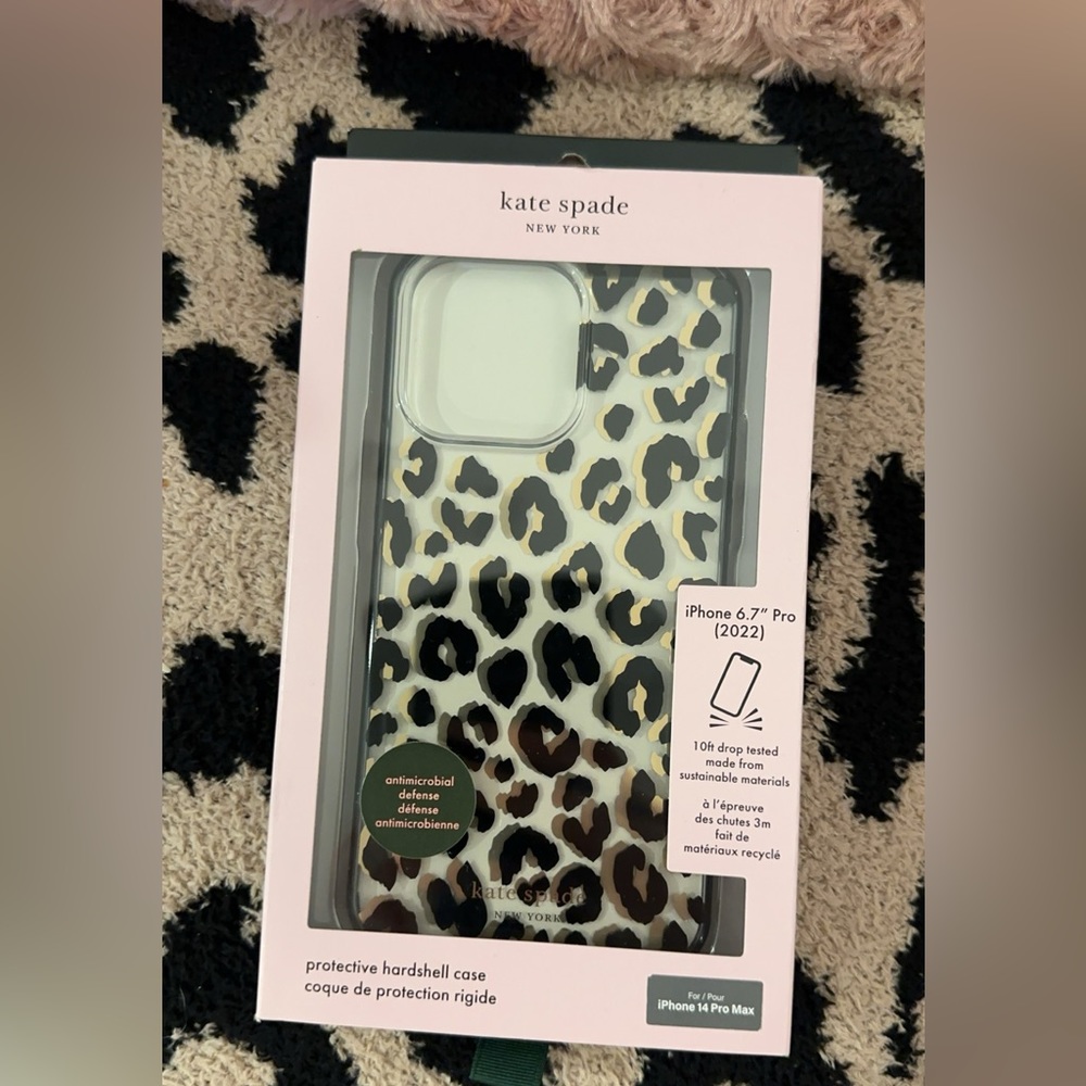 NWT Kate Spade iPhone 14 Max Pro MagSafe Cheetah Case